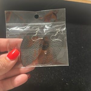 Leather Leaf Earrings